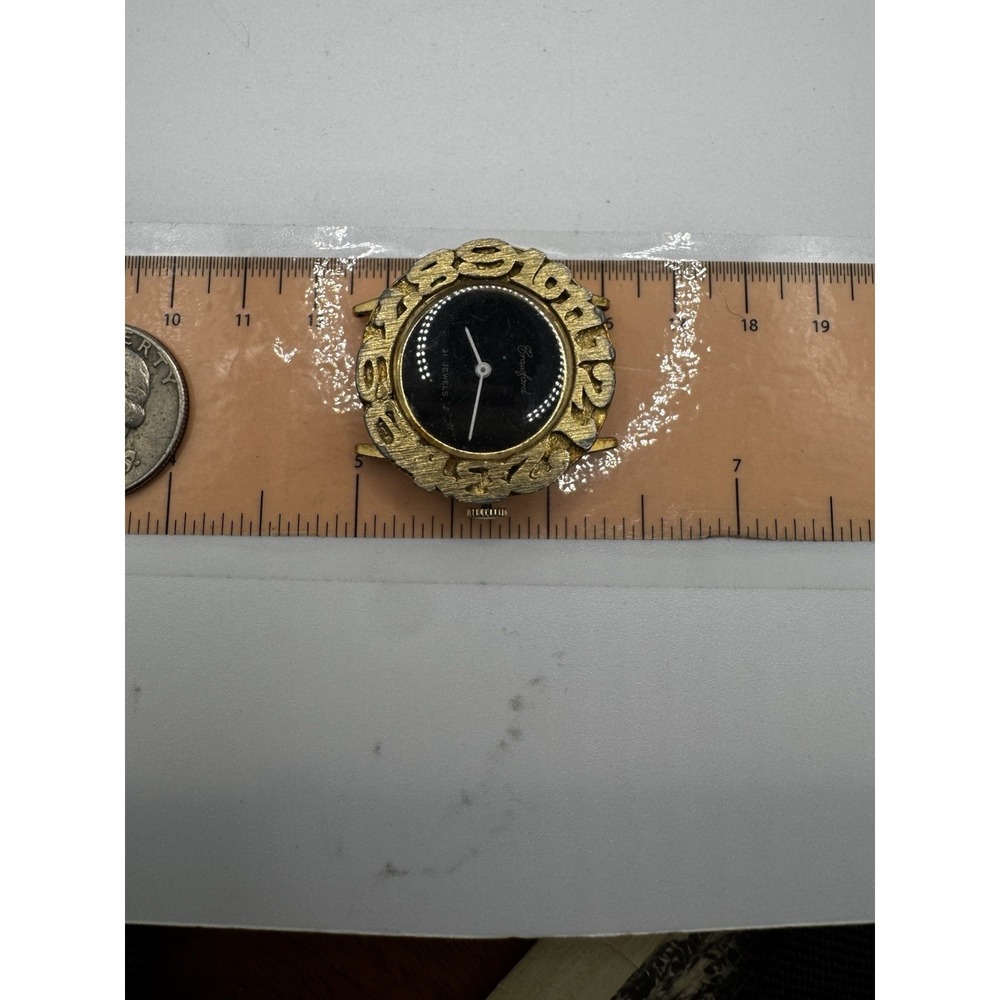 Vintage Crawford 21 Jewels Watch - No‎ Band - Untested - Picture 8 of 8